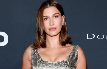 Demi Moore (in a nude dress), Hailey Bieber, Kristen Stewart and Pamela Anderson at the WWD Style Awards