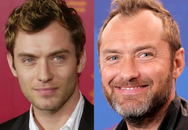 "I'm bloated and going bald." Jude Law spoke about his appearance