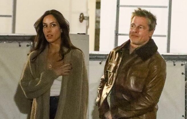 Brad Pitt visited an exhibition in Beverly Hills with Ines de Ramon