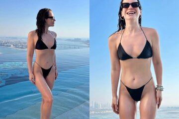 Ida Galich published a photo in a bikini