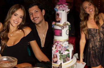Jessica Alba celebrated her 45th birthday in a micro dress with her young boyfriend.