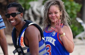 Rihanna and A$AP Rocky Vacation in Barbados