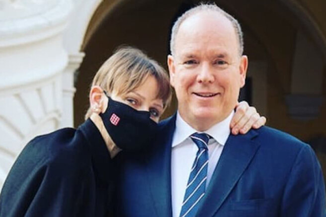 Princess Charlene shared her first family photo after reuniting with her husband and children
