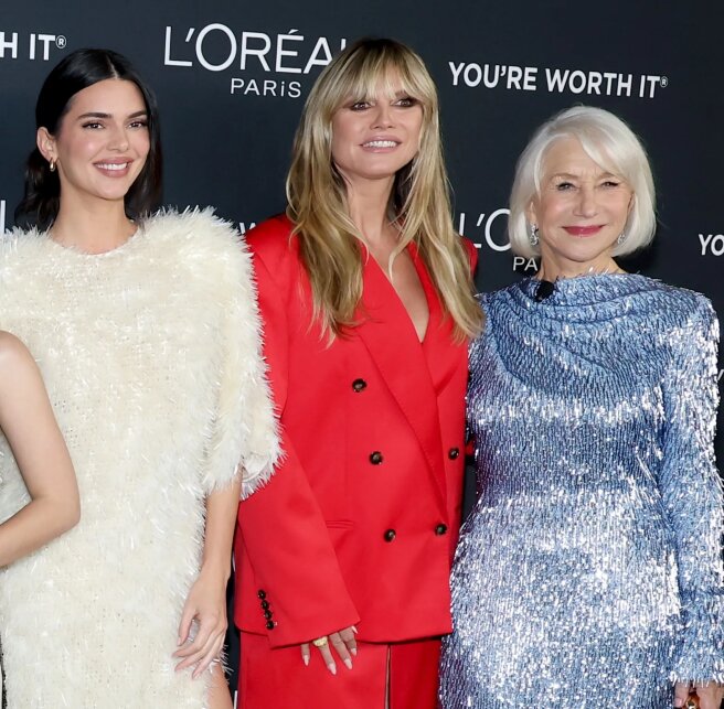 Кендалл Дженнер, Хайди Клум и Хелен Миррен
