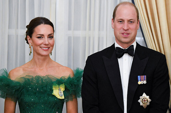 Kate Middleton and Prince William attend a gala reception in Jamaica