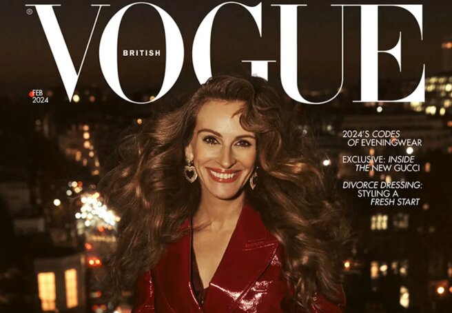 "Good genes, a fulfilling life, the love of a good man." Julia Roberts talks about marriage for Vogue