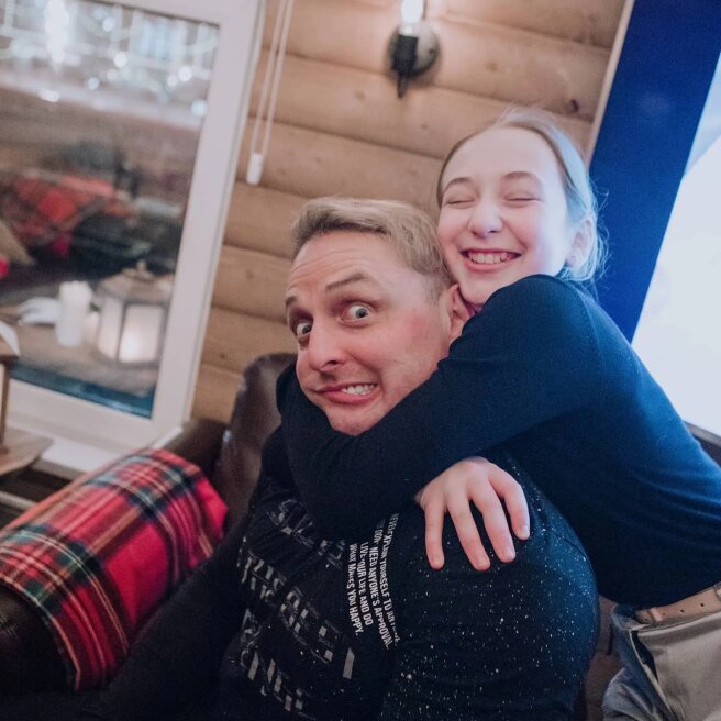 Аскольд Запашный с дочерью