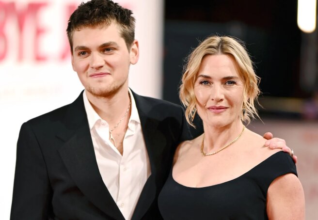 Kate Winslet appeared in public with her 21-year-old son, who has begun a film career.