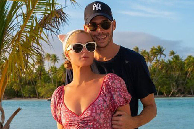 Paris Hilton and her husband Carter Reum spend their honeymoon on the island of Bora Bora