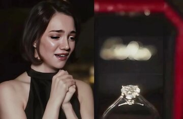 "It's not even a karat." Evgenia Medvedeva's "modest" 845,000-ruble engagement ring is being discussed online.
