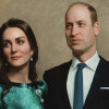 The first official portrait of Kate Middleton and Prince William is presented