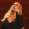 Adele performed in Las Vegas wearing a Valentin Yudashkin dress