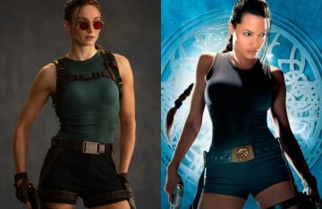 The first photo of Sophie Turner as Lara Croft has appeared online.