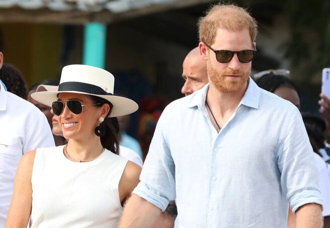 Prince Harry and Meghan Markle attend drumming workshop and other events during Colombia tour