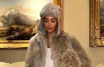 Kim Kardashian tried on the slavic girl style and reacted to candid photos of Bianca Censori