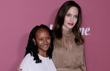 Angelina Jolie with her daughter Zahara, Katy Perry and Orlando Bloom and others at the Variety Power Of Women ceremony