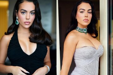 Emeralds and cleavage: Cristiano Ronaldo's fiancée Georgina Rodriguez showed off new looks in Cannes