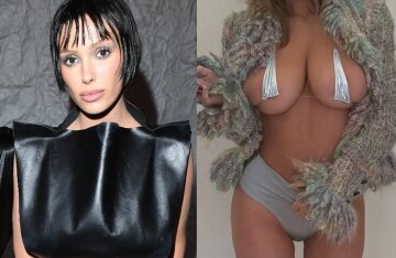 Kanye West's wife Bianca Censori poses in a micro bikini