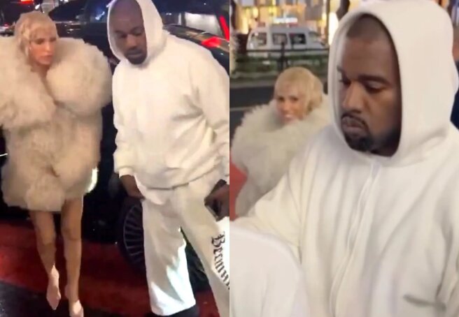 Bianca Censori as Marilyn Monroe and Kanye West visit Tokyo nightclub