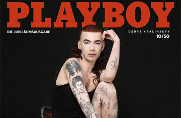 "Hugh Hefner is turning over in his grave": on Instagram * discussing the cover of the anniversary German Playboy with a queer person