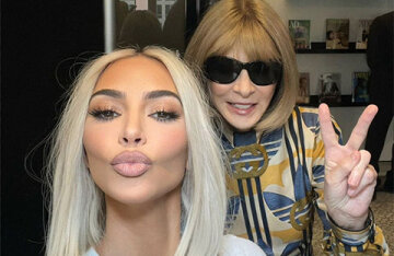 Anna Wintour took a selfie for the first time — with Kim Kardashian. In the network , the picture was criticized