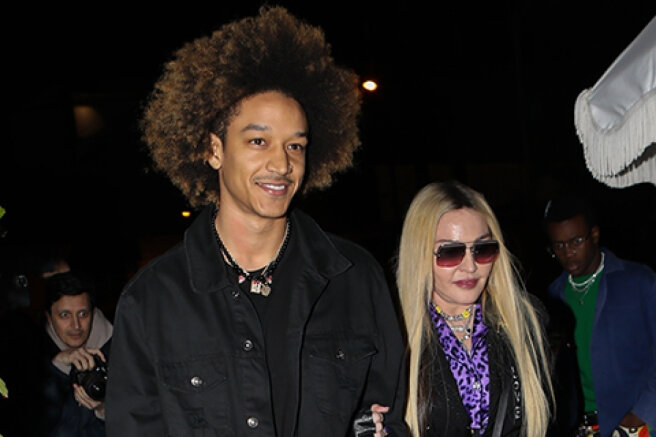 Off-duty: Madonna and her boyfriend Ahlamalik Williams on a walk in Los Angeles