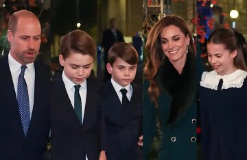 Kate Middleton and Prince William attended Christmas service with their children.