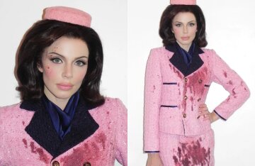 "Tragedy is not a costume." Julia Fox was criticized online for dressing as a bloodied Jackie Kennedy for Halloween.
