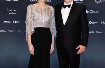 Prince Albert II and Princess Charlene attended the Monaco Grand Prix.