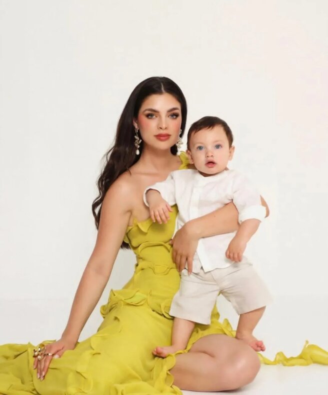 Надя Феррейра с сыном