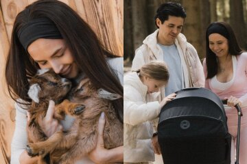 Lerchek, who is being treated for stage 4 cancer, is vacationing on a farm with her boyfriend and children.
