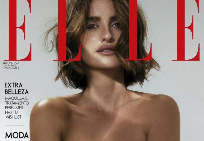 Penelope Cruz posed in a corset for the cover of a glossy magazine on the eve of her 50th birthday
