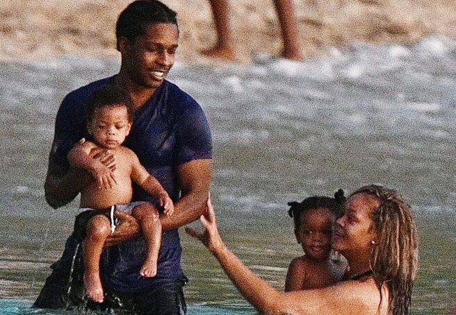 Rihanna and A$AP Rocky with sons vacation in Barbados