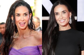 63-year-old Demi Moore went nude and monochrome in Cannes.
