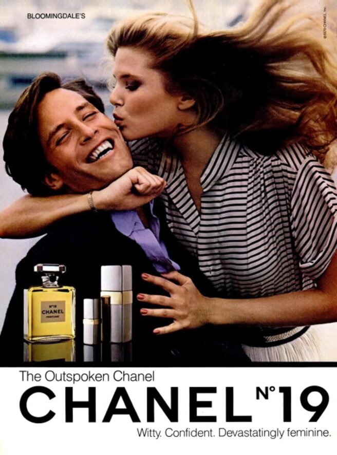 Кристи Бринкли для рекламной кампании Chanel № 5