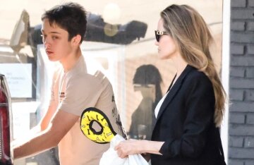 Rare Outing: Angelina Jolie With Son Knox in Los Angeles