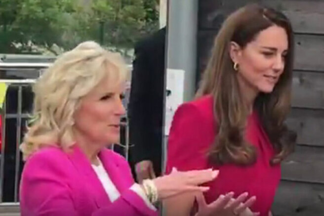 Kate Middleton meets First Lady Jill Biden for the first time