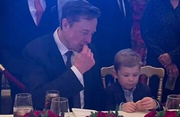 Elon Musk and his son celebrated Trump's election victory