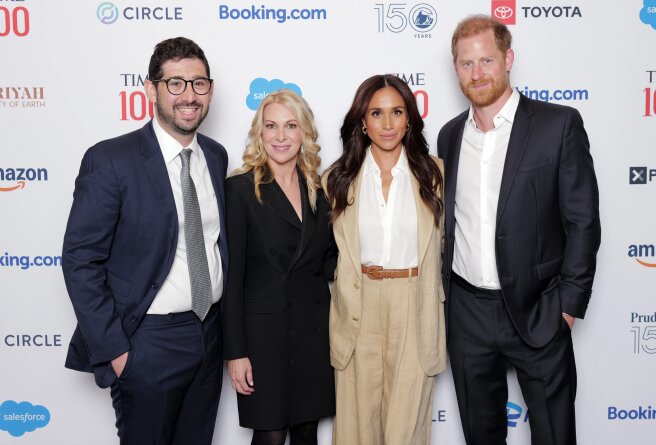 Сэм Джейкобс, Джессика Сибли, Меган Маркл и принц Гарри