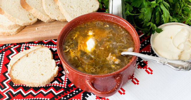 Green borscht: a delicious spring recipe