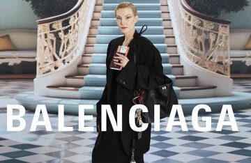 Renata Litvinova starred in an advertising campaign for Balenciaga