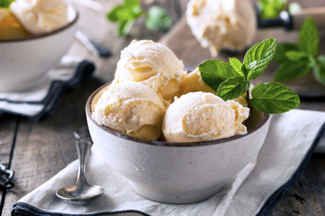 Homemade ice cream