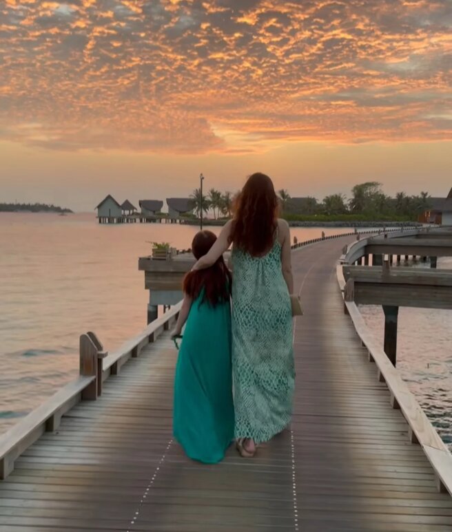 Екатерина Климова с дочерью Беллой