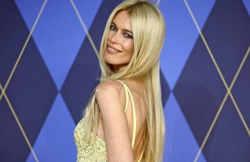 Claudia Schiffer came out with her husband and cat