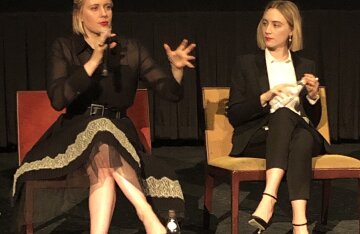 Director Greta Gerwig and actress Saoirse Ronan