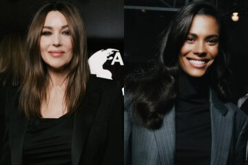 Vincent Cassel's ex-wives, Monica Bellucci and Tina Kunakey, met at a gala in Paris.