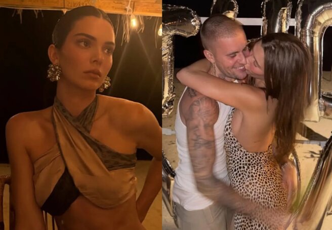 Kendall Jenner celebrated her 30th birthday on a tropical island with her sisters, Justin and Hailey Bieber.