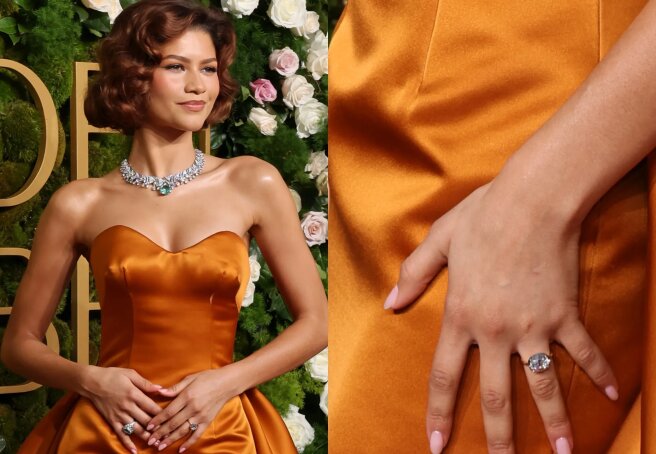 Zendaya sparks engagement rumors with Tom Holland at Golden Globes