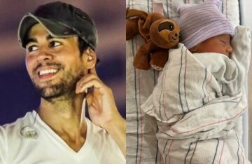 Enrique Iglesias showed off his youngest son with Anna Kournikova