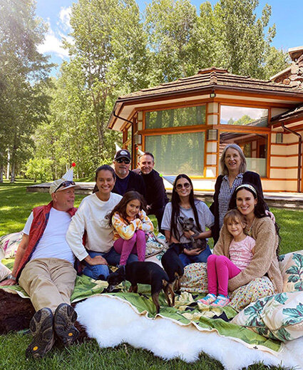 Bruce Willis and Emma Heming with their daughters Mabel and Evelyn, Demi Moore, Rumer Willis